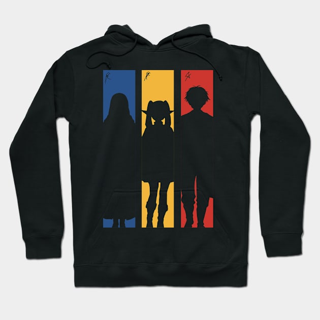 (Transparent) Frieren Party Members Silhouette with Fern Stark from Sousou no Frieren or Frieren Beyond Journeys End Anime SNF-174 Hoodie by Animangapoi